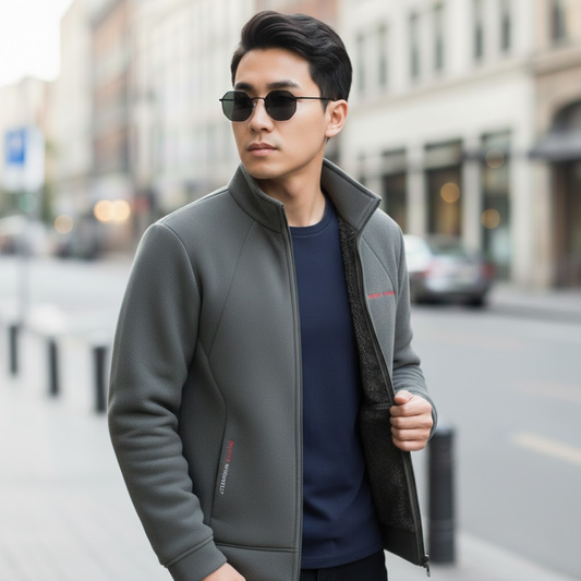 Northman Polar Fleece Coat – Oversized Winter Zip Jacket